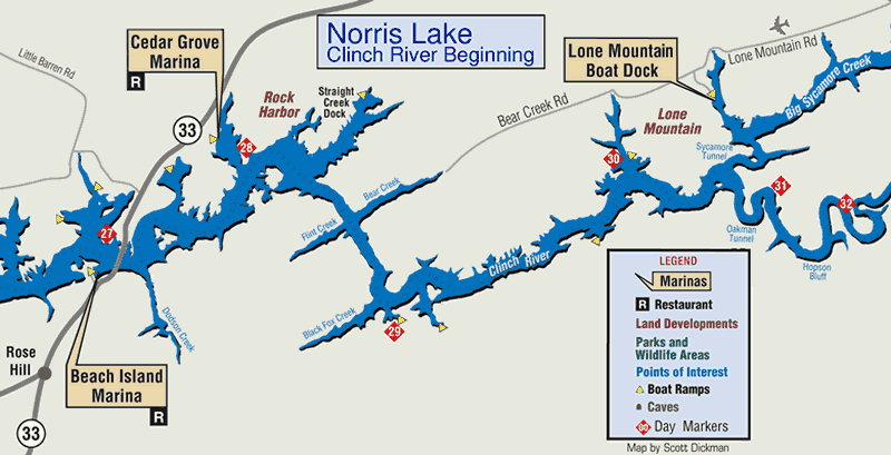 Norris Lake Depth Chart
